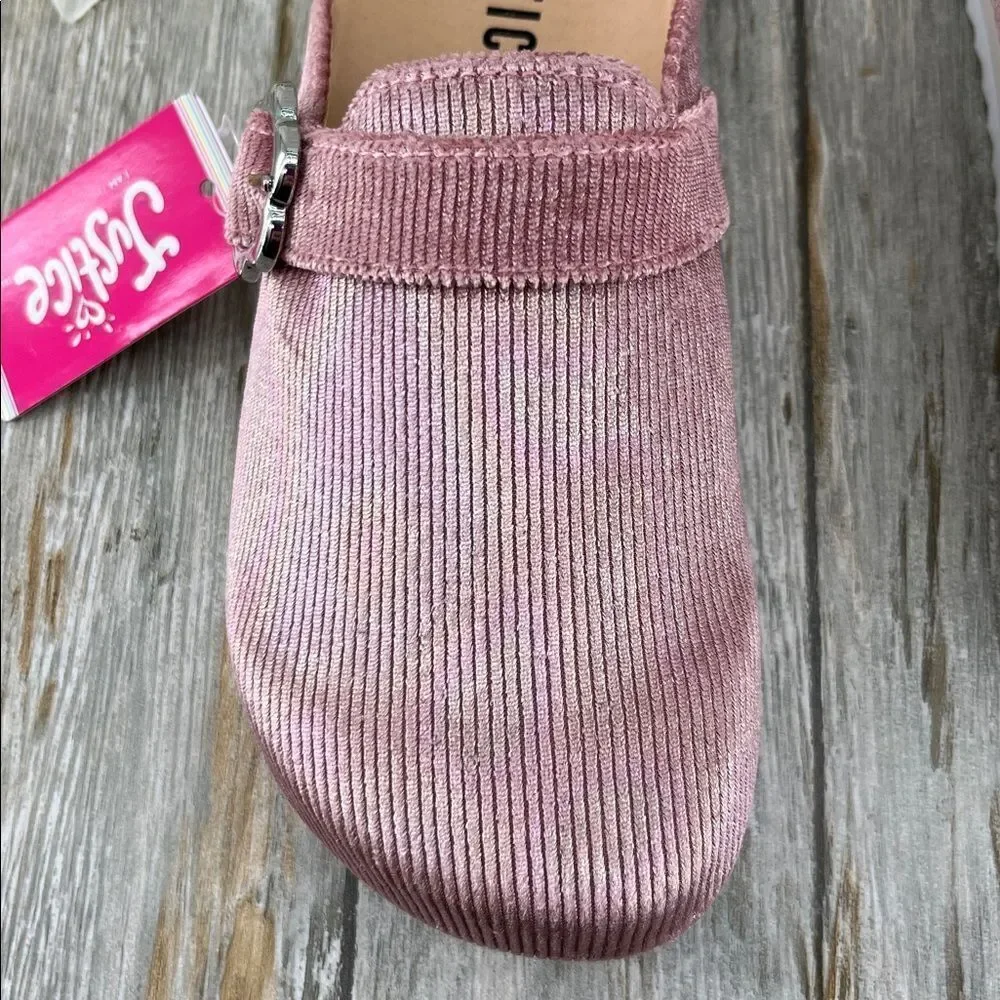 Little Girls Justice Unlined Platform Clogs Shoes Size 3